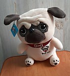 Собака мопс маленький.  20 см. 700 руб.